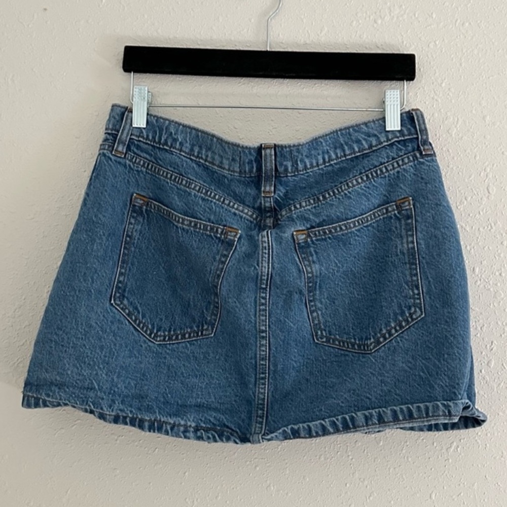 ABERCROMBIE DENIM MINI WRAP SKIRT - Picture 2 of 3